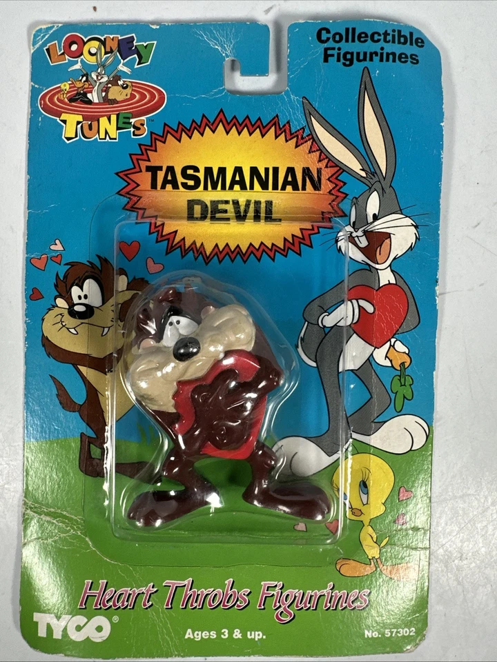 1994 年 Tyco | Looney Tunes Heart Throbs - Taz Tasmanian Devil 雕像 — 第 1/4 张图片