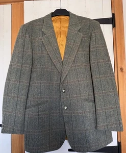 Bladen Supasax Tweed Blazer Sakko Herren 42R grün kariert Balmoral Country - Bild 1 von 8