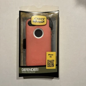 Open Box PEACHY PINK OtterBox Defender Series Case for iPhone 5c  - Picture 1 of 7