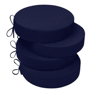 Outdoor Bistro Chair Cushions, 3-Layer Waterproof Round Outdoor Cushions with... - Picture 1 of 7