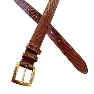 Christian Dior Vollnarbenleder Gürtel Herren Gr. 34/85 Braun Echtleder Bel - Bild 1 von 16