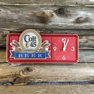 Insegna Pubblicitaria Vintage COLT 45 Orologio Birra Bar da Appendere Nuovo e Fantastico - Foto 1 di 14