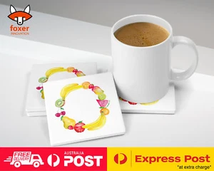 COASTER COFFEE DRINKING MAT|WATERCOLOR MIXED FRUITS 3 - Foto 1 di 21