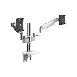 Humanscale M/Flex Monitor Arm - Dual - Polished/White - Picture 1 of 4