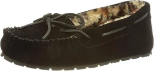 Sperry Women's Junior Trapper Lace-Up Slippers, Black Leopard, 7 M - Picture 1 of 7