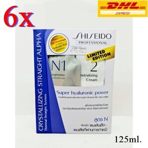6x Shiseido Crystallizing Hair Straight Straightening Rebonding Cream N Formula