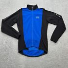 Gore Bike Wear Jacket Mens Medium Blue Black Performance Stretch Pockets