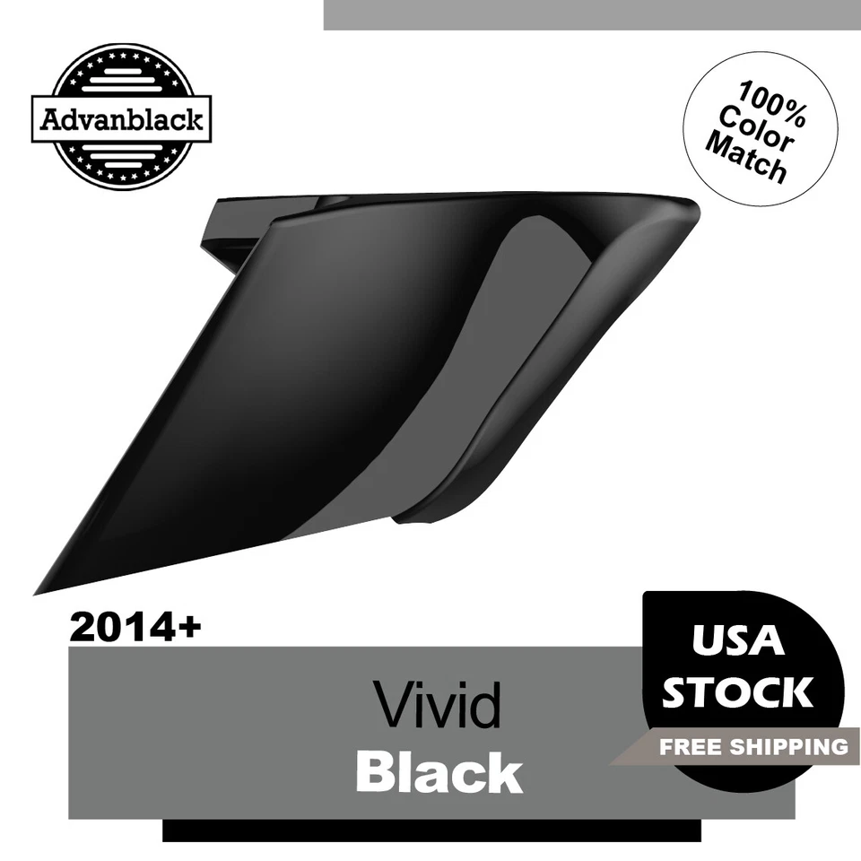 Advan яркий черный CVO растянутый расширенный боковой чехол подходит 2014 + Harley Davidson - Изображение 1 из 4