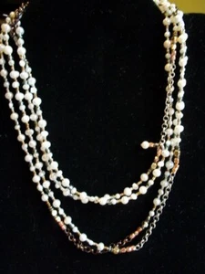 Silpada 925 Sterling Silver Copper Pearl Brass Magnificent Mile Necklace N1993 - Picture 1 of 12