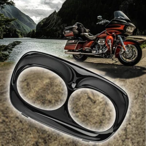 Headlight Bezel Scowl Outer Fairing Cover Black For Harley Road Glide 1998-2013 - Picture 1 of 8
