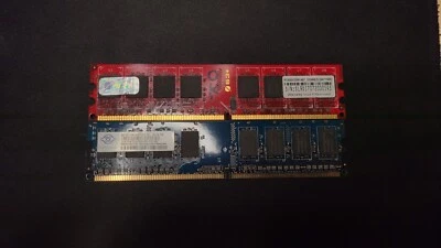 ddr2 2x1GB 2 Pc2-5300 (U) 667Mhz 1Gb ogniuna - Immagine 1 di 3