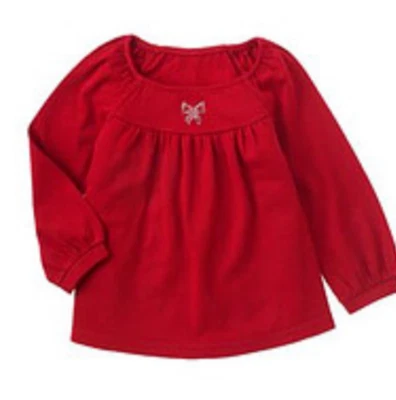 NEW Gymboree Girls GLAMOUR KITTY * Sz 6 * Holiday RED BOW Long Sleeve TOP SHIRT - Image 1 of 3