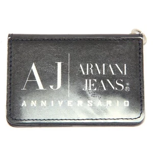 9594S portasoldi calamita ARMANI JEANS ANNIVERSARIO blu scuro portfolio - Imagen 1 de 4