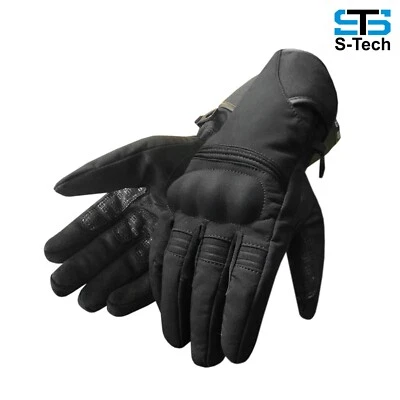 Guantes en Bicicleta en Tela Softshell Stechmoto ST 2020 Shr Nero-Flu - Imagen 1 de 2
