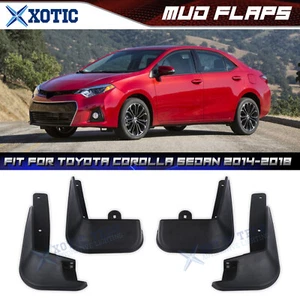 Front & Rear Mud Flap Splash Guard For Toyota Corolla 2014-2018 Sedan OE Chassis - Picture 1 of 12