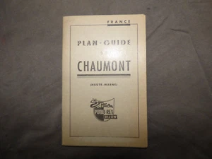 plan guide de chaumont publirex annees 50/60 - Picture 1 of 2