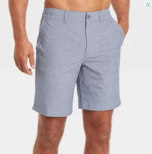 Men's 9" Size 28 Blue Hybrid Swim Shorts - Goodfellow & Co - Picture 1 of 6