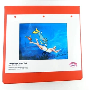 Página de carpeta de celdas laminadas Tom and Jerry Dangerous When Wet Hanna Barbera Gallery - Imagen 1 de 2