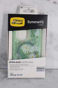 OtterBox Symmetry iPhone 14 Pro Phone Case Floral Green - Picture 1 of 3