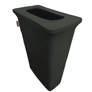 LA Linen Stretch Spandex Trash Can cover for Slim Jim 23-Gallon. Made in USA - Picture 1 of 23