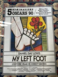 MY LEFT FOOT (1994) Original Vintage French Movie Poster 4x6 ft. - Picture 1 of 1