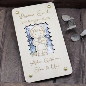 Geldgeschenk zur Konfirmation personalisiert / Geschenk Konfirmation Gutschein - Bild 1 von 5