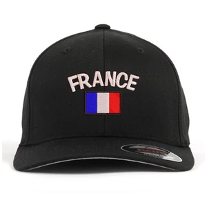 France flag embroidered flexfit flex fit baseball cap, National flag cap - Picture 1 of 4