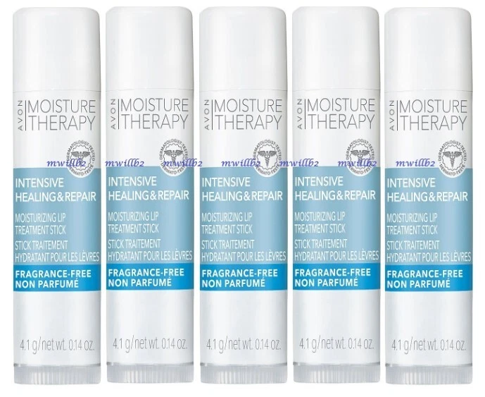 Lote de 5 - Bálsamo de tratamento labial reparador intensivo de cura Avon Moisture Therapy - Imagem 1 de 1
