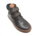 Petasil Boy's Emerson Hi-Top Boots in Brown Leather with Hook & Loop