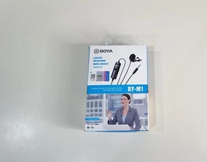 BOYA BY-M1 Lavalier Microphone for Smartphones Canon Nikon DSLR Cameras - Picture 1 of 2