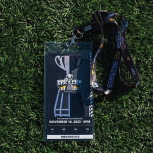 2023 Grey Cup 110 Lanyard w/ Commemorative Ticket Hamilton Ontario - Picture 1 of 2