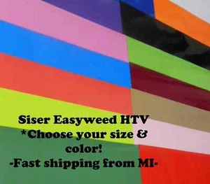 Vinilo de transferencia de calor SISER Easyweed HTV - 12"" x 12"" hojas de hierro sobre vinilo - Imagen 1 de 5