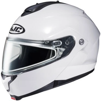 HJC c91 Modular SunScreen Snowmobile Helmet Matte Pearl White 2XL Foto 1 de 4