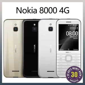 Nokia 8000 4G Unlocked Dual SIM 4G LTE GSM KaiOS classic Phone - New Sealed - Picture 1 of 8
