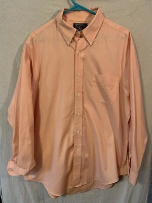 Camisa American Living Para Hombre XL 16.5 Naranja Manga Larga Abotonada Sin Arrugas * Foto 1 de 4