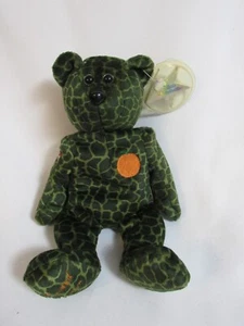 Collecticritters Florida 1999 Gator Print 10" Teddy Bear Bean Bag Stuffed Plush  - Picture 1 of 5