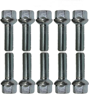 10 Bulloni per ruote spherique M12x1,5 40mm per Audi Mercedes-Benz Smart VW - Photo 1/7