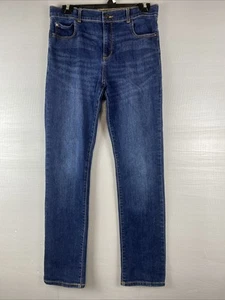 Childrens Place 1989 Straight Jambes Droites Size 16 Adjustable Waist Blue Jeans - Picture 1 of 7