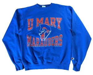 Champion VTG U Mary Marauders Sweatshirt Pullover Sz S Adult University ND Shirt - Picture 1 of 7