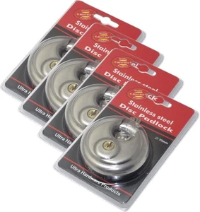 Rund Vorhängeschloss Set Edelstahl geschirmt Bügelpaket - Bild 1 von 5