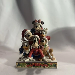Jim Shore Weihnachten Mickey Mouse & Friends hoch gestapelt mit Holiday Cheer Figur - Bild 1 von 13