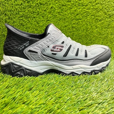 Skechers After Burn M.Fit Ridgeburn Mens Size 9.5 Gray Athletic Shoes Sneakers - Image 1 of 4