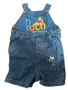 Disney Winnie Puuh Denim Overall Sunny Honey Days bestickt 3/6 Monate - Bild 1 von 3