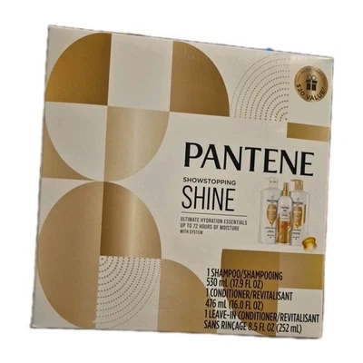 New PANTENE PRO-V Showstopping Shine Shampoo, Conditioner, & Leave In Condition  - Image 1 of 4