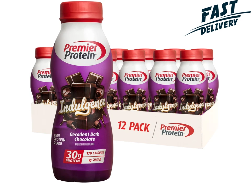 Batido de proteínas Premier Protein Indulgence, chocolate negro decadente, 12 quilates Foto 1 de 1