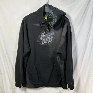 Vintage Xbox 360 Mountain Dew Large FADED Pullover Hoodie Y2K Select Design Mtn. - Picture 1 of 9