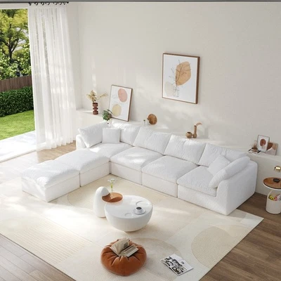 免费组合沙发 DIY 沙发大号 U 形 Divan 模块化沙发截面沙发 — 第 1/4 张图片