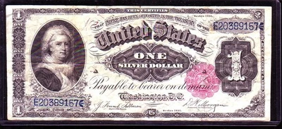 FR223 1901 $1 SILVER CERTIFICATE.  VERY FINE. - Image 1 of 2
