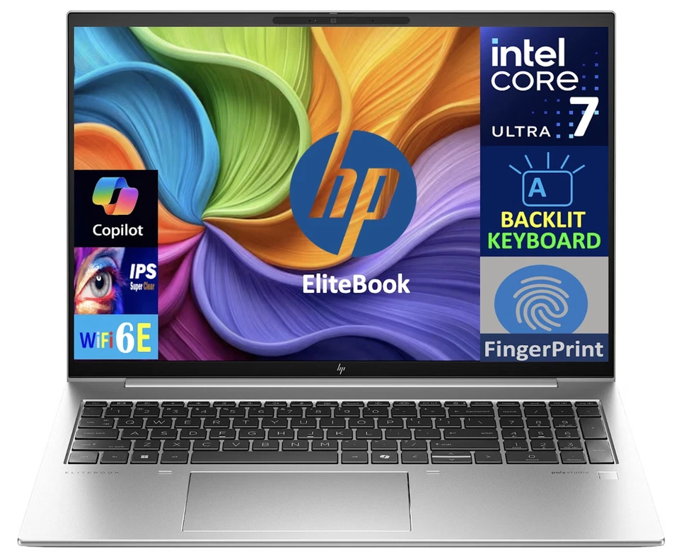 Notebook SL HP EliteBook 860 16" WUXGA Intel Core Ultra 7 165U 32GB 512GB SSD W11P - Imagem 1 de 4