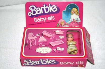 Vintage Barbie Baby-sits with Original Opened Box No. 7882 Taiwan - Image 1 of 4